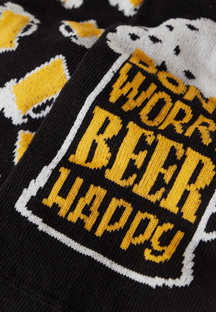 Sneaker-Socken mit Bier-Motiv