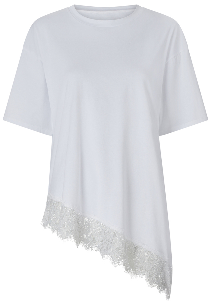 Shirt mit Spitzendetail