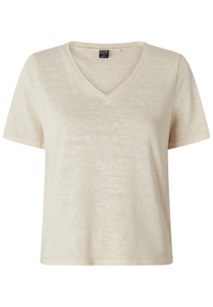 T-Shirt mit Flechtband-Detail