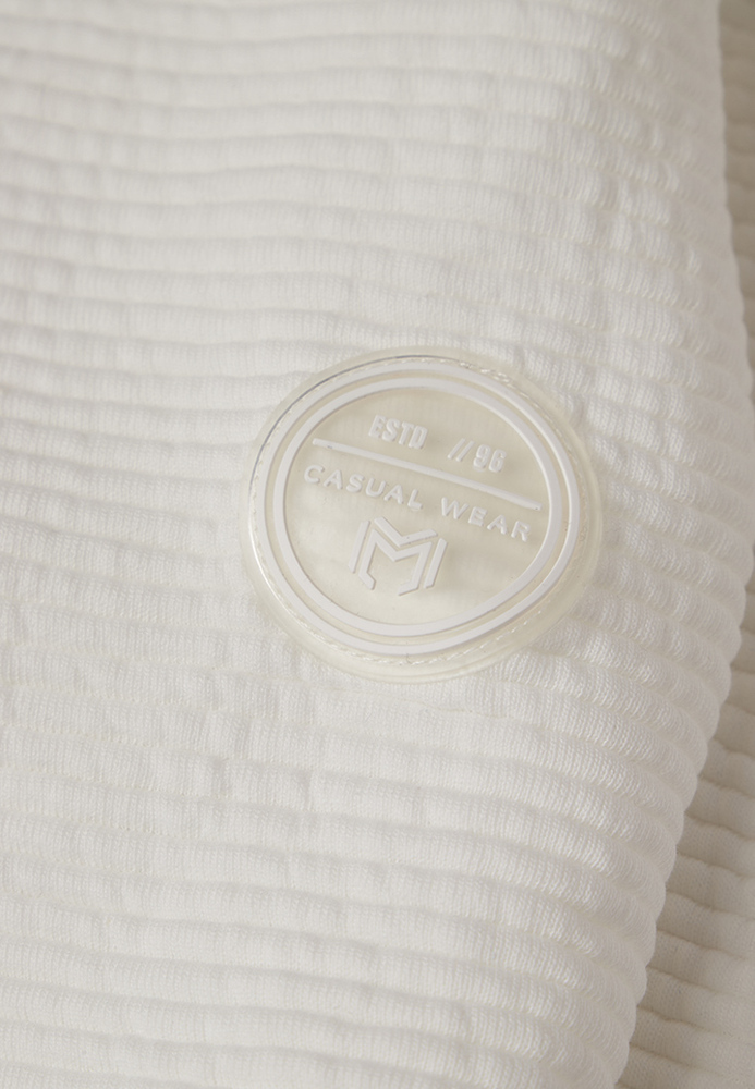 Sweatjacke mit All-Over-Struktur