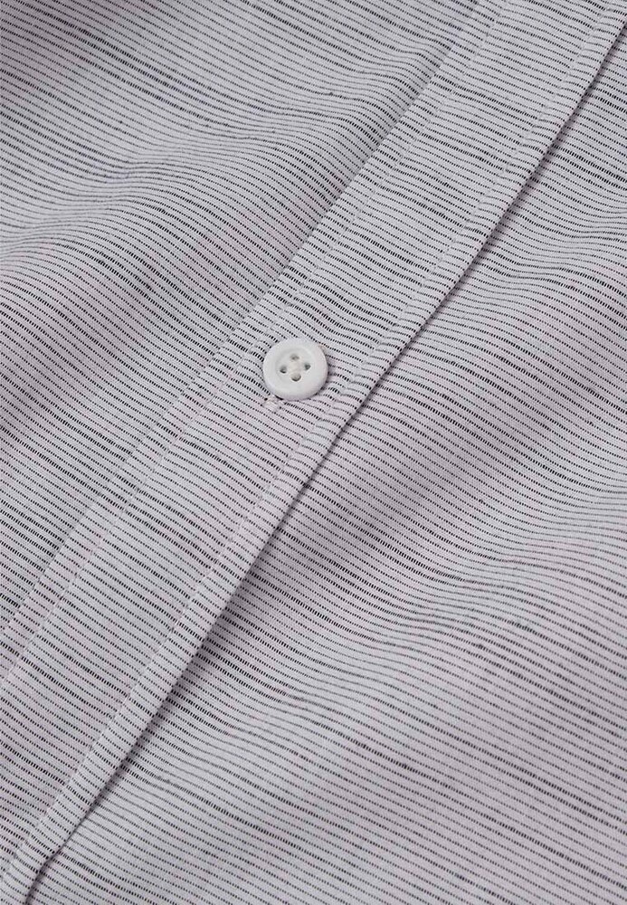 Kurzarmhemd in Melange-Look
