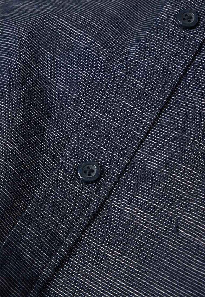 Kurzarmhemd in Melange-Look