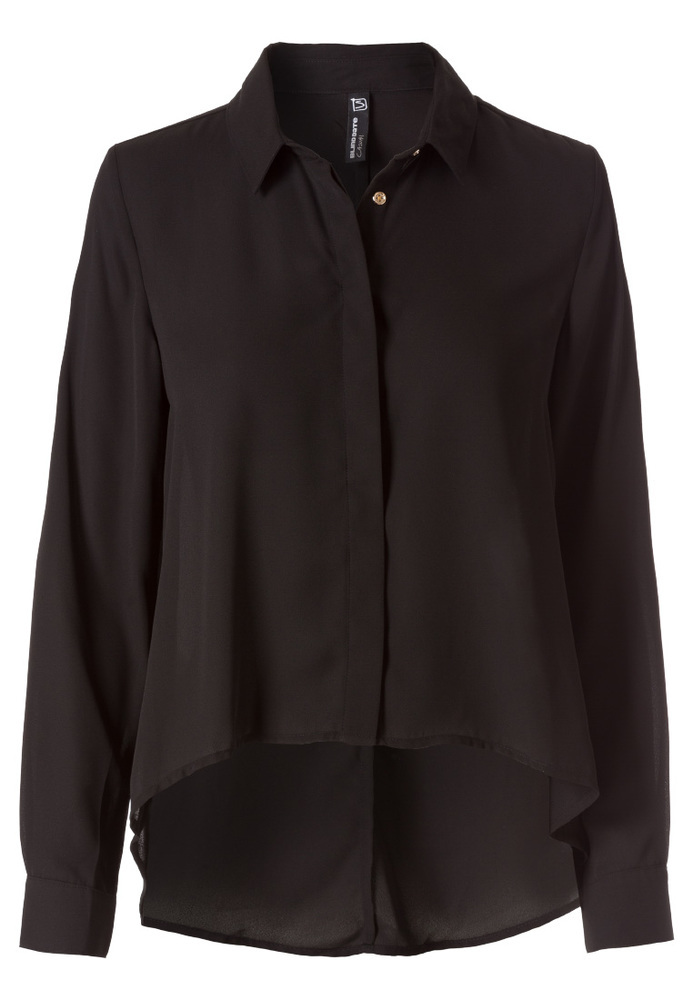 Bluse im Vokuhila-Style