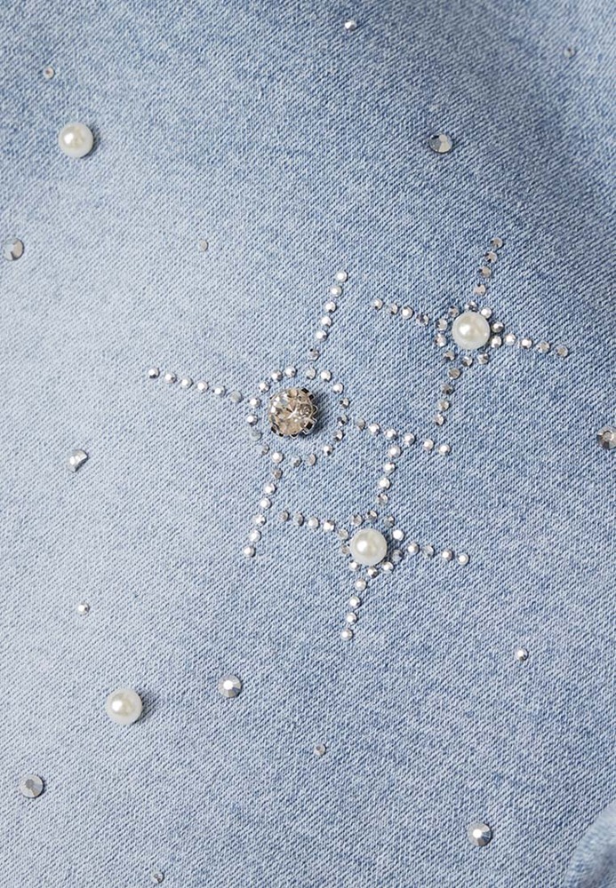 Slim-fit-Jeans mit Applikationen