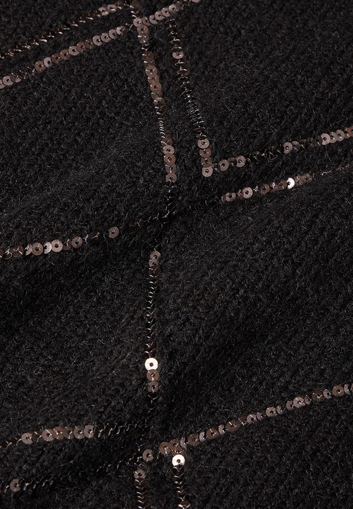 Strickpullover mit Pailletten