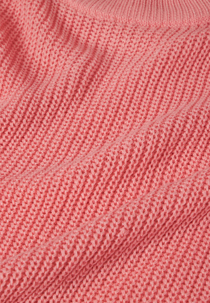 Strickpullover mit Stehkragen