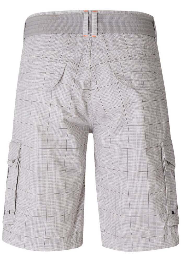 Cargo-Shorts mit Karo-Muster