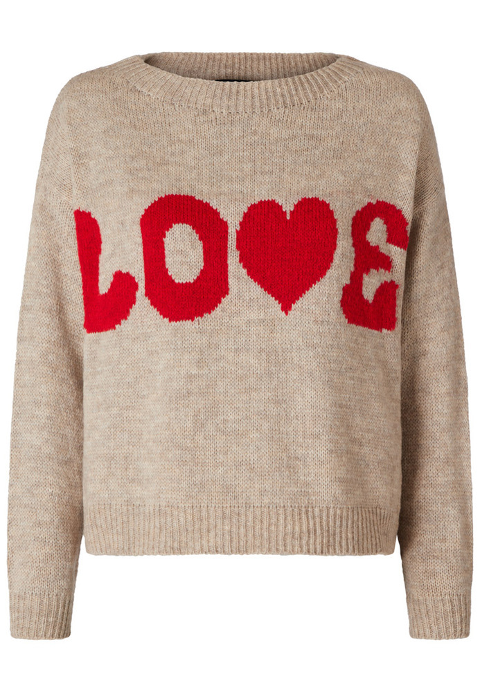Strickpulli mit LOVE-Schriftzug