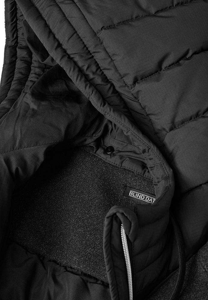 Mantel im Materialmix Mantel im Materialmix