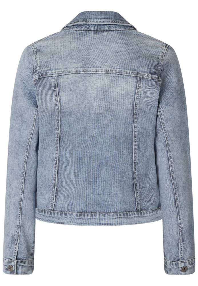 Jeansjacke mit All-Over-Muster