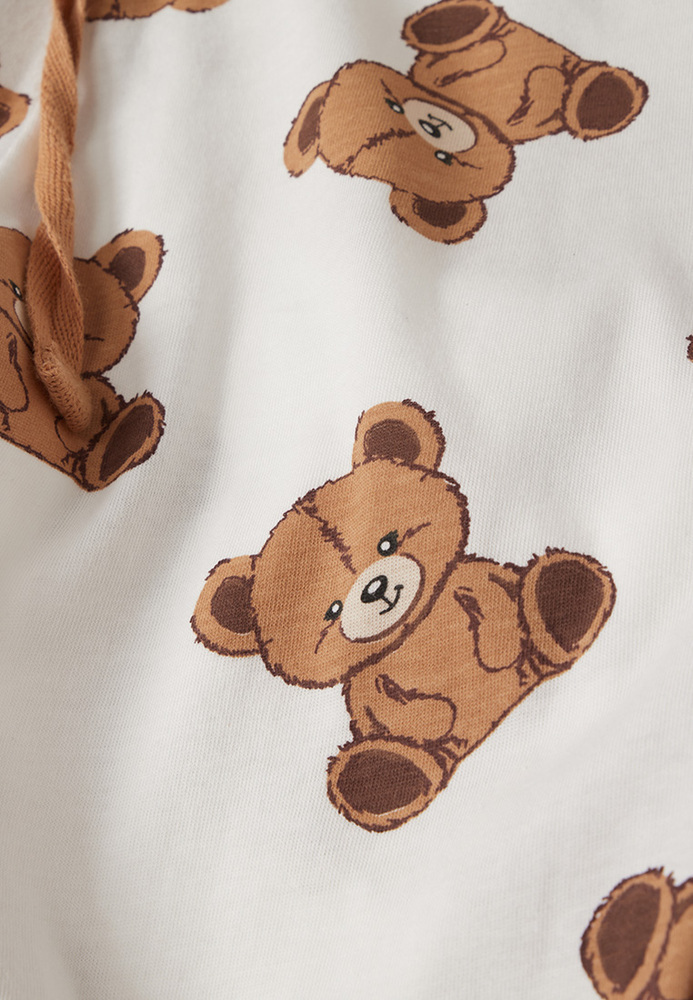 Pyjama-Hose mit Teddy-Print