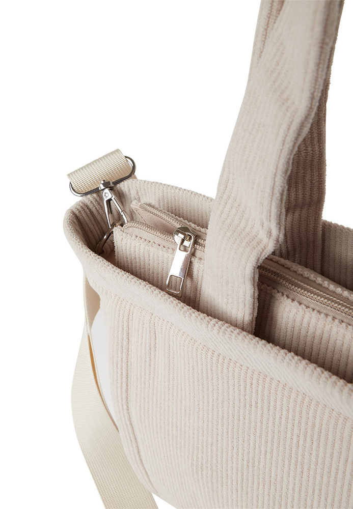 Handtasche in Cord-Optik