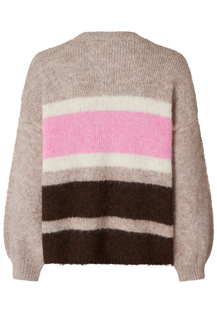 Strickpulli im Colour-Block-Design