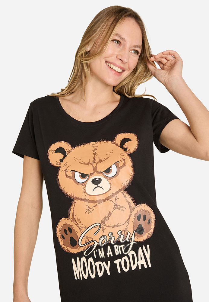 Nachthemd mit Teddy-Print