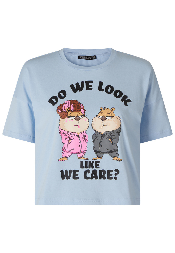 Pyjama-Shirt mit Comic-Print