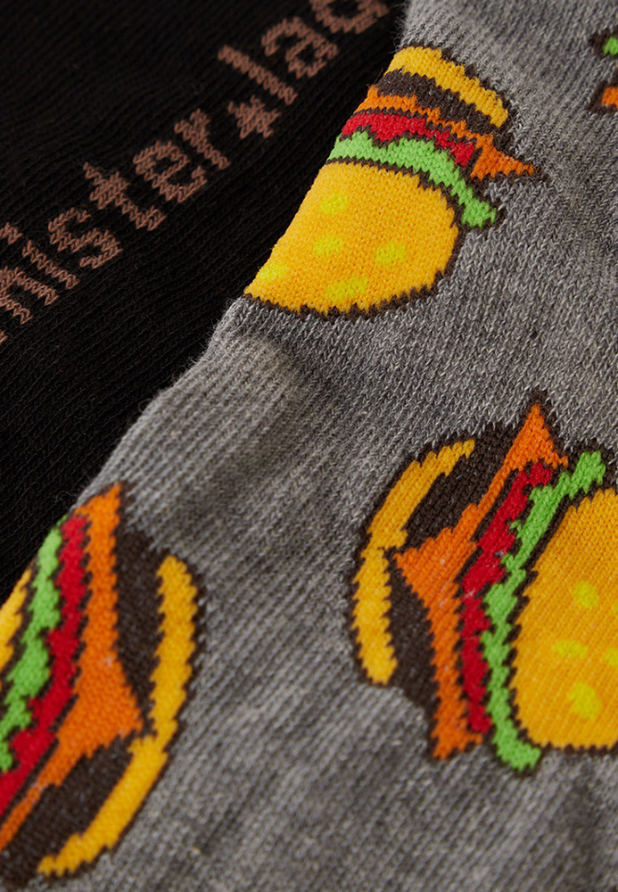 Socken mit All-Over-Muster, 2er-Pack