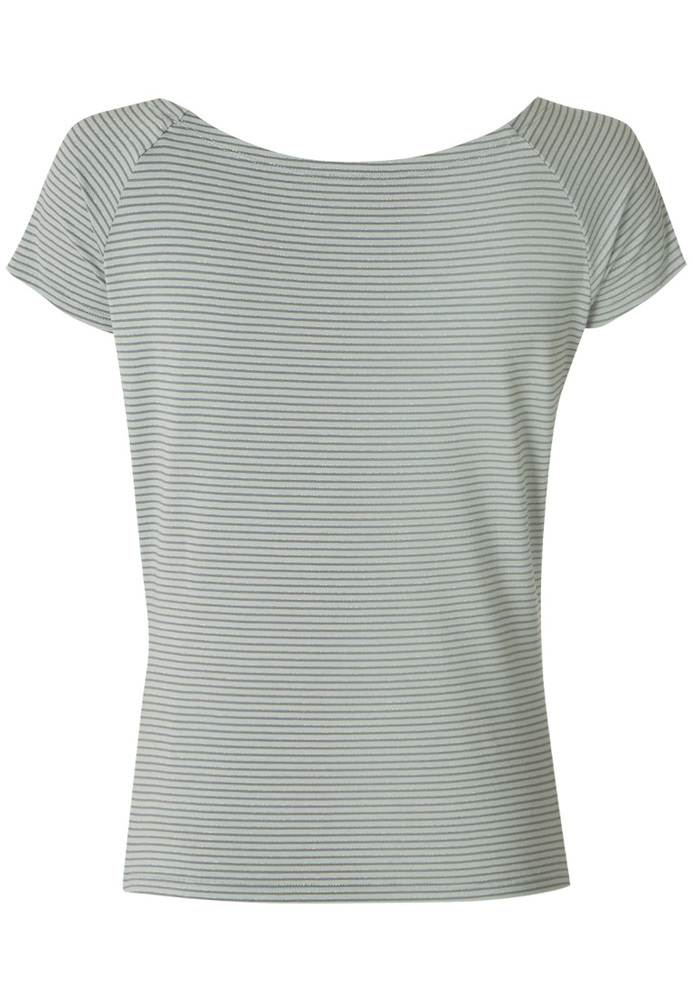 Shirt mit U-Boot-Ausschnitt