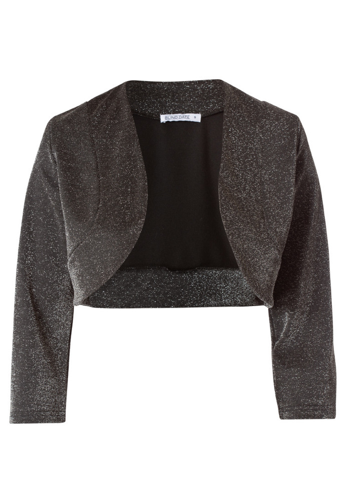 Bolero mit Glitzer-Effekten