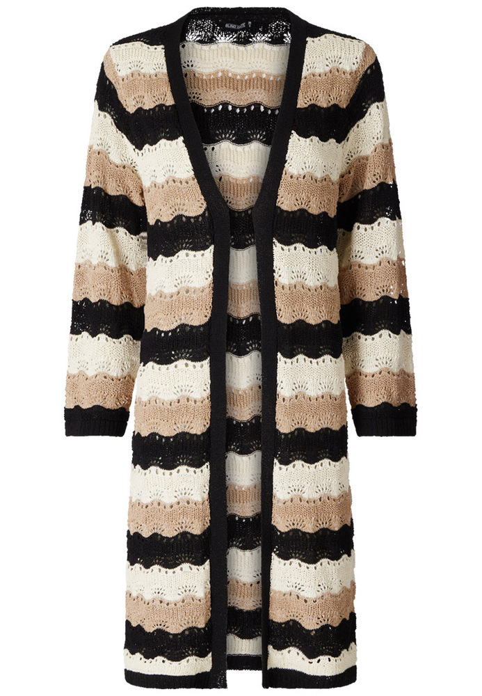 Strickjacke im Colour-Block-Design