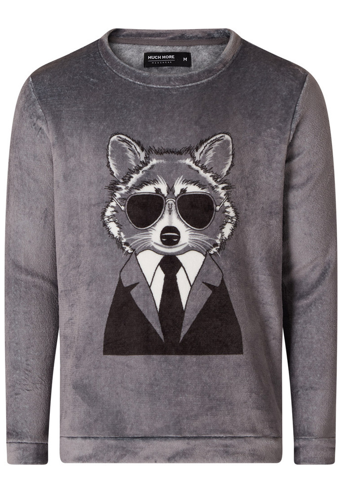 Pyjama-Shirt mit Waschbär-Motiv