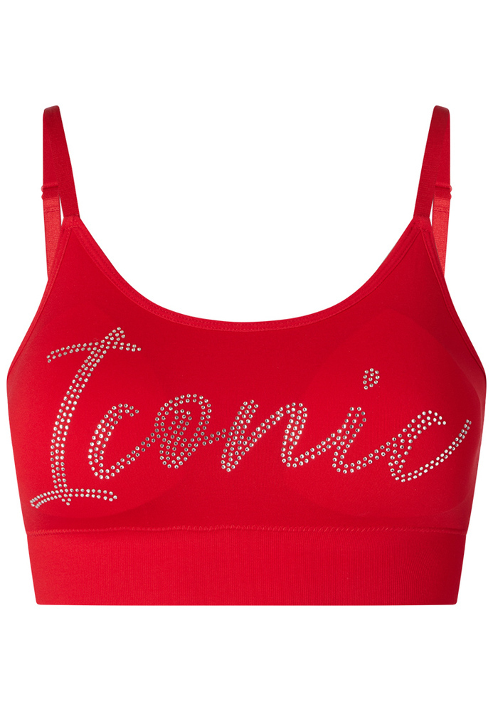 Bustier mit Strassschriftzug