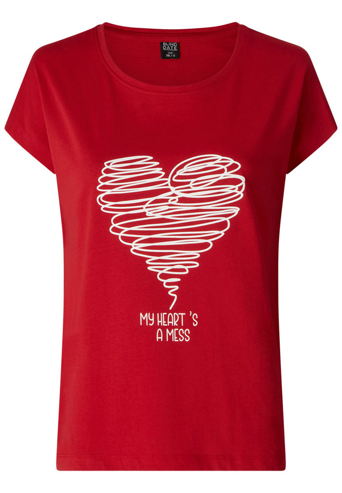 Shirt mit Herz-Print