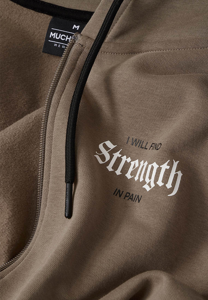 Sweatjacke mit Backprint