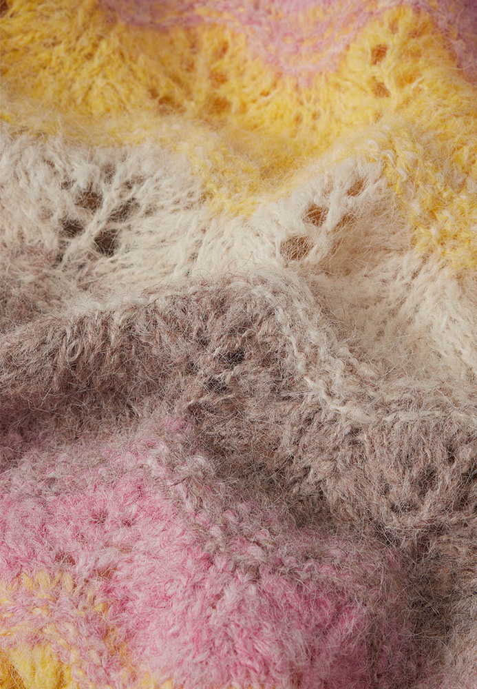 Strickpulli mit Ajour-Muster