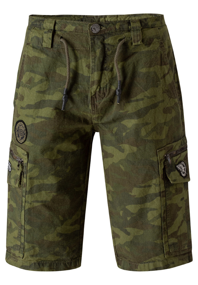 Cargo-Shorts in Camouflage-Optik