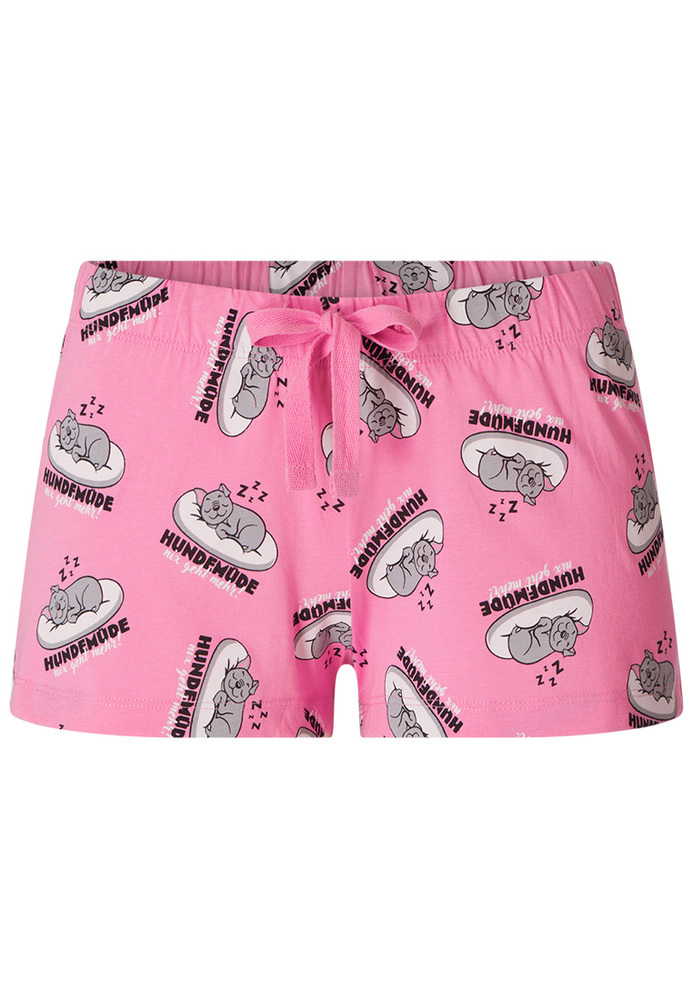 Pyjama-Shorts mit Hunde-Motiv