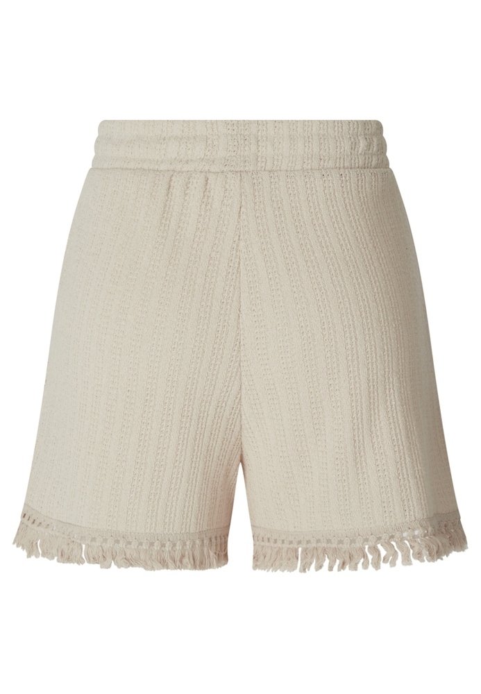Damenshorts mit Fransensaum