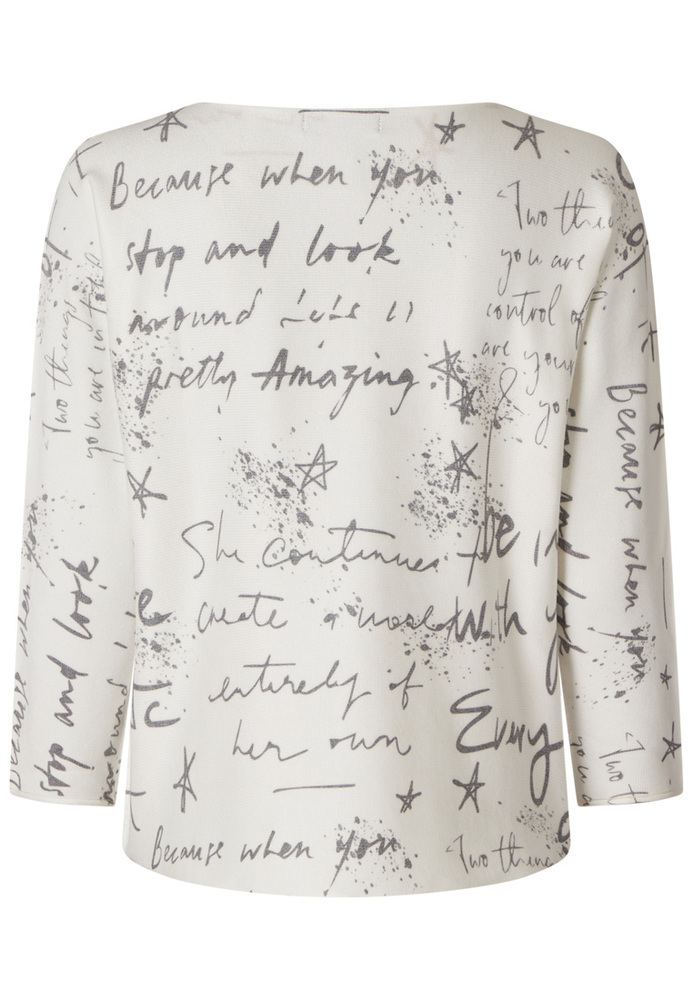 Pulli mit All-Over-Schriftzügen