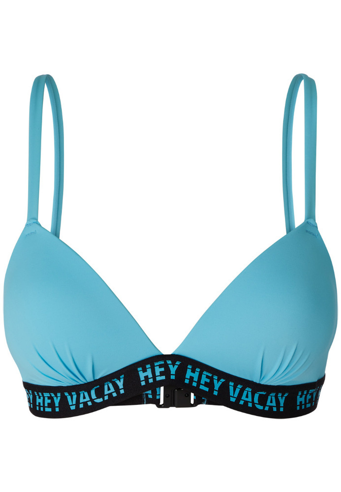 Bikini-Top mit Schriftzug