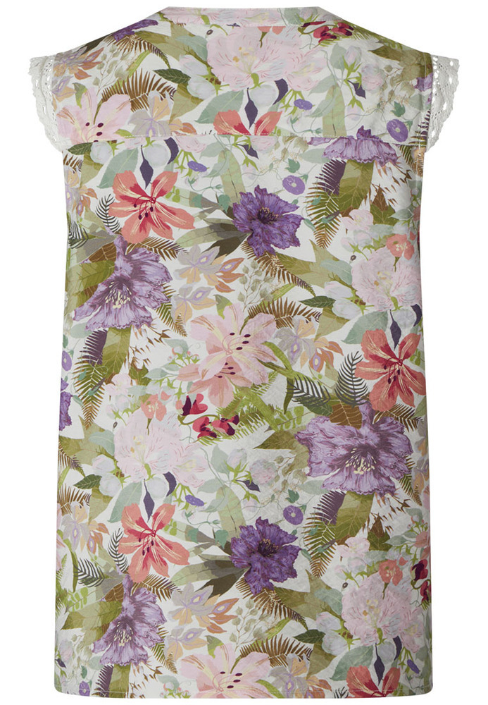Bluse mit Häkelkante