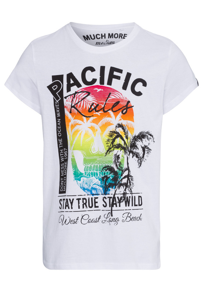 T-Shirt mit Totenkopf-Print