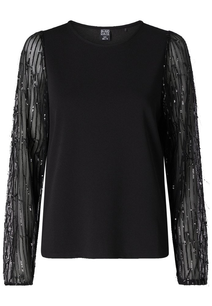 Bluse im Glitzer-Design