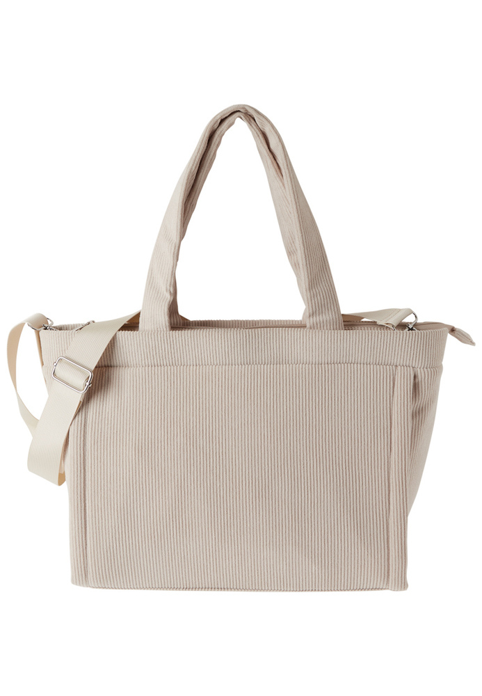 Handtasche in Cord-Optik