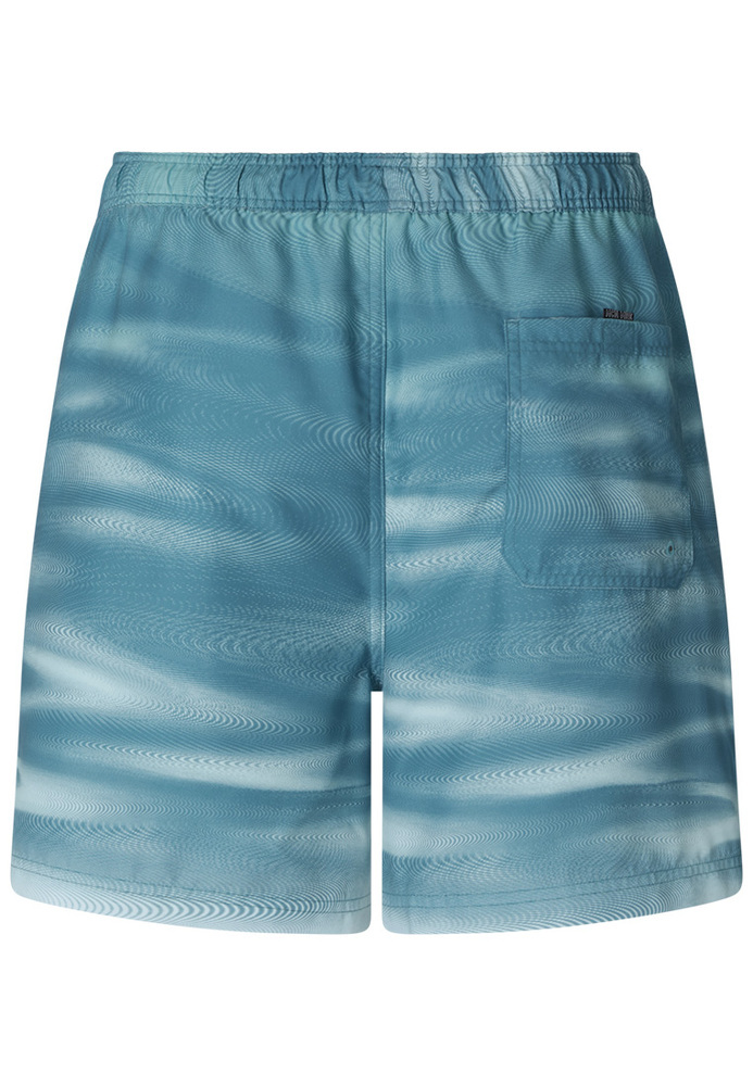 Badeshorts mit Wellen-Print