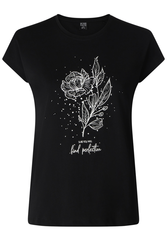 Shirt mit Blumen-Motiv