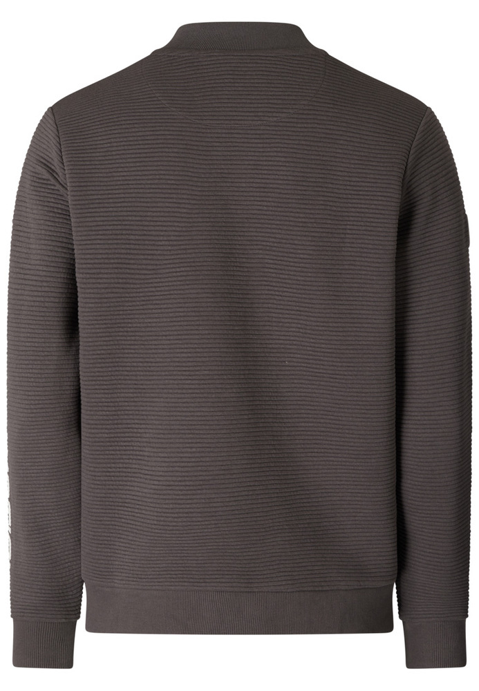 Sweatjacke mit All-Over-Struktur