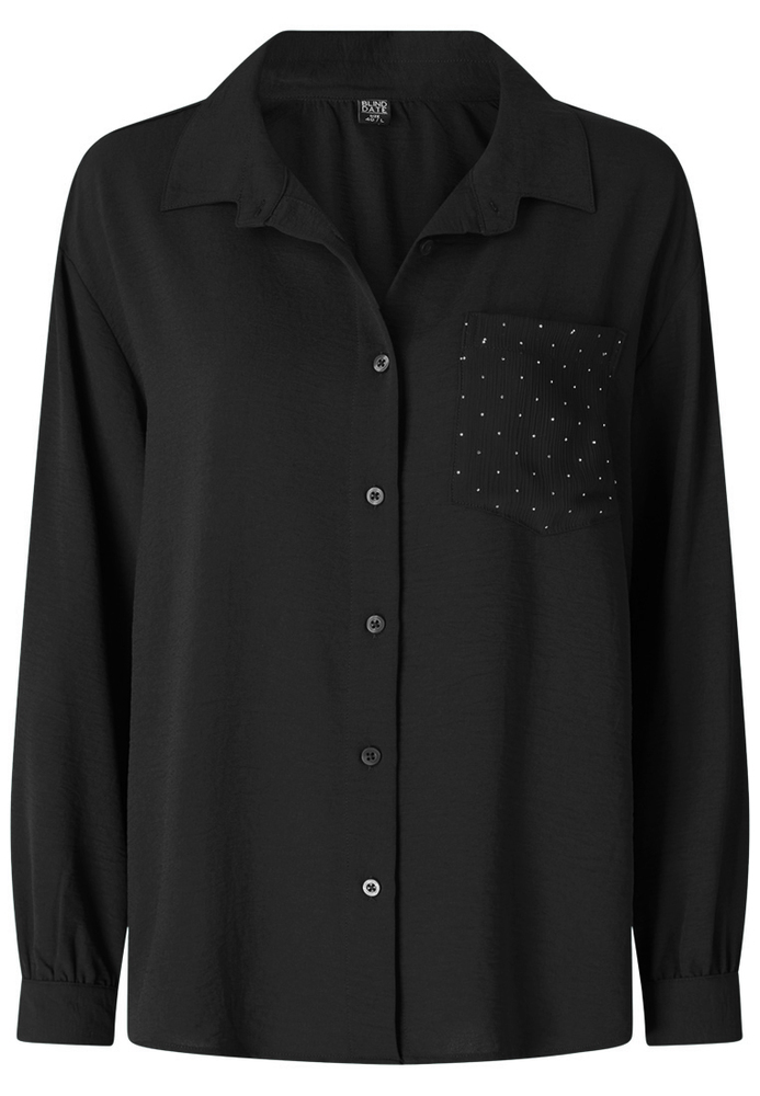 Bluse mit Strass-Details