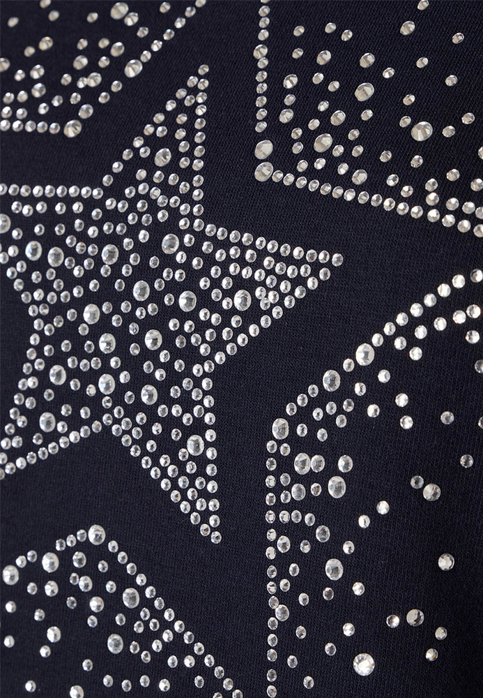 Sweatshirt mit Strasssteinen