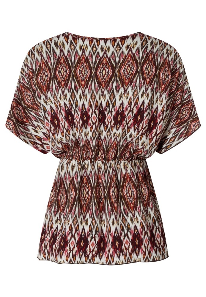 Tunikabluse mit Ethno-Print