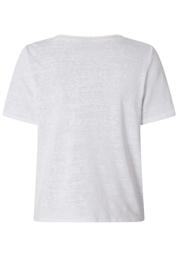T-Shirt mit Flechtband-Detail