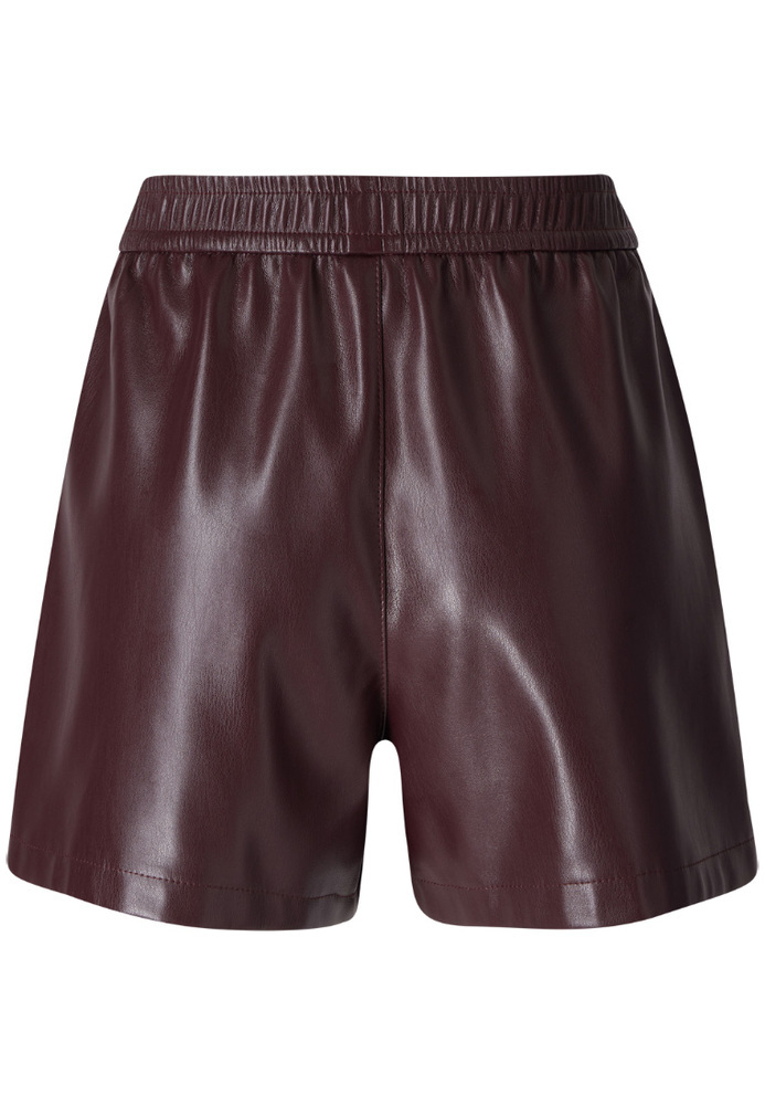 Shorts aus Lederimitat