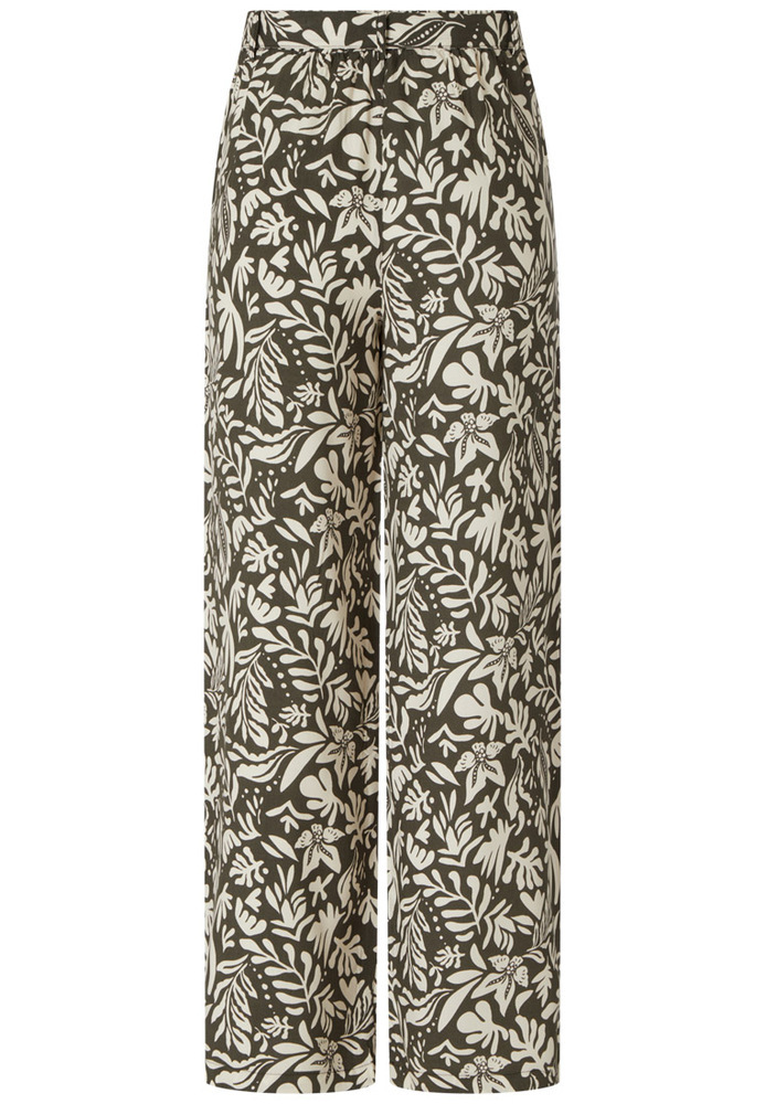 Stoffhose mit Blattmuster