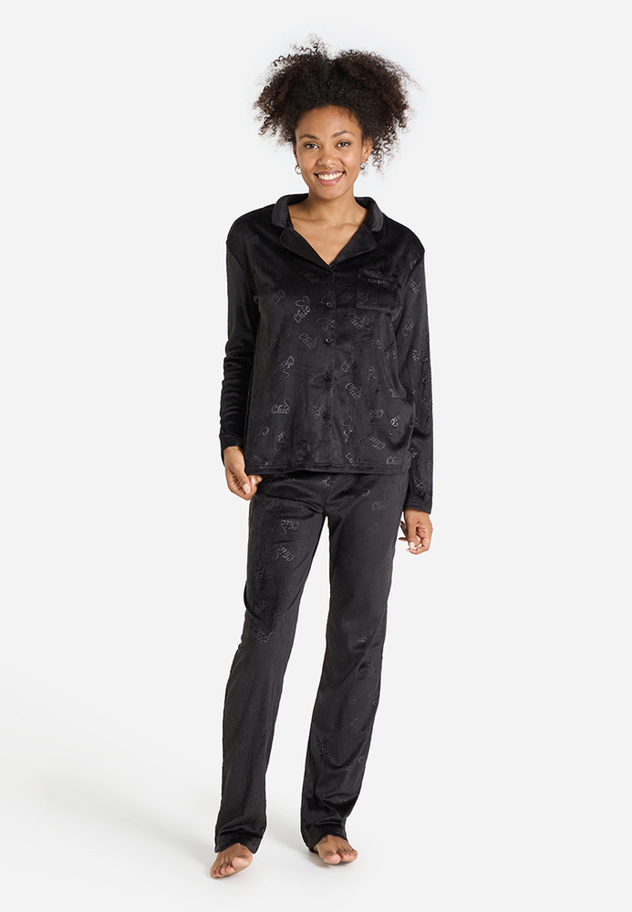 Pyjama-Shirt mit All-Over-Muster