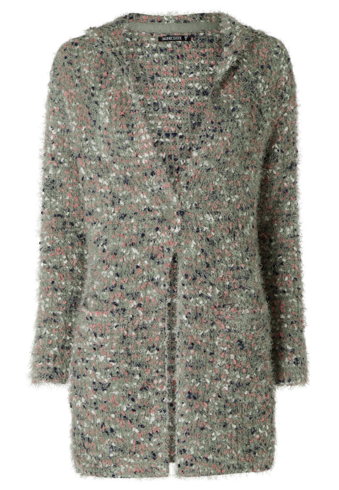 Strickjacke mit Kapuze