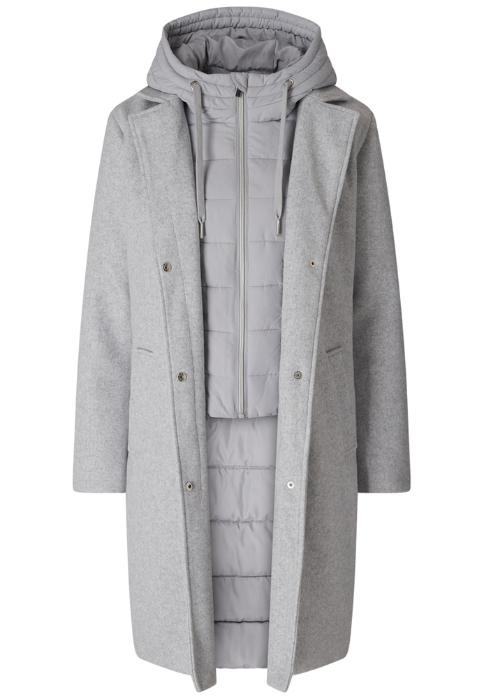 Mantel im Materialmix Mantel im Materialmix