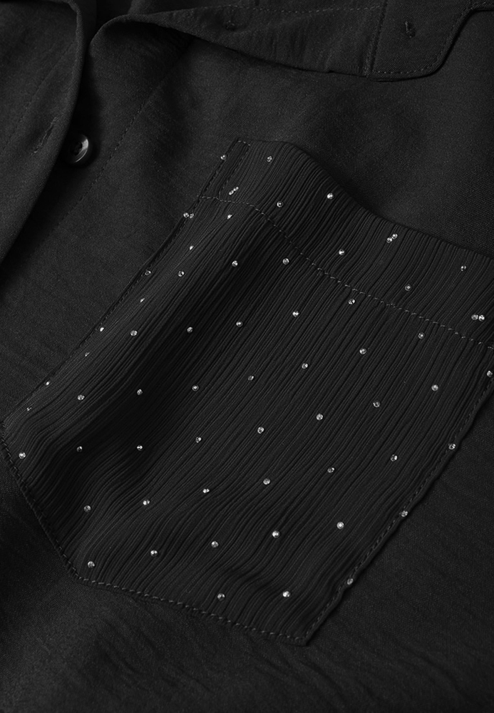 Bluse mit Strass-Details